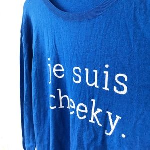 Joie “je suis cheeky” sweater